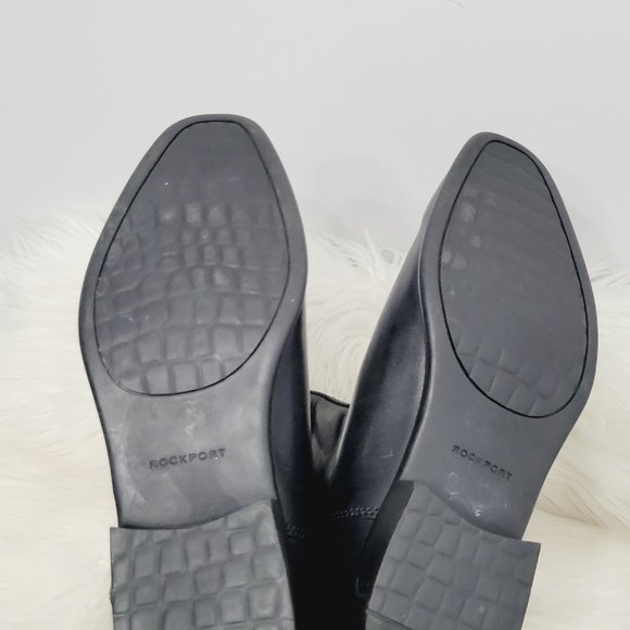 Rockport | Womens Sherpa Fleece Lined Leather Boots Adjustable Strap Mid Calf 7 - Picture 5 of 9